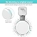 (UPGRAGE Version) Jovitec 1 Pack Outlet Wall Mount Hole-Free Stand Holder for All-New Echo Dot 3rd Gen, Compact Bracket with Cable Management, No Messy Wires, No Need to Drill Holes (White)