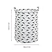 Baynne Linen Laundry Basket, Laundry Storage Bin Washing Basket with Handles Collapsible Laundry Storage Container Dirty Clothes Sorter Organization Bin