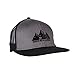CacheAlaska -Trucker Hat - Flat Brim with Snapback Buckle for Men or Women - Grey