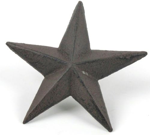 Outlaw Iron Works 4-3/4" Rustic Metal Star With Nail, Lot of 2