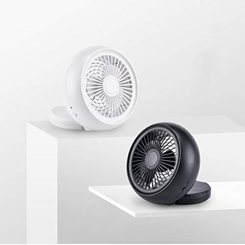 ❤Ywoow❤❤ , USB Mini Table Desk Personal Fan Portable Cooling Fan for Office Home School BK