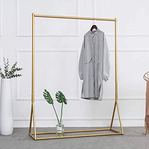 Industrial Pipe Clothing Rack Gold Garment Rack Pipeline Vintage Clothes Rack for Bedroom Living room Cloth Store