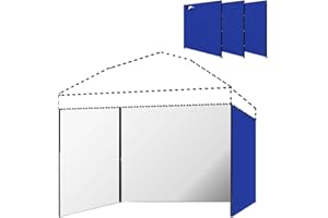MQoutdoor Side Walls for 10x10 Canopy Tent 3 Pack, Outside Pop up Canopy Sidewalls 10x20 Royal Blue