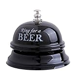 Edtoy Ring for Beer Drink Reception Bell Desk Counter Ringer Style Service Bells (Black)