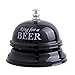 Edtoy Ring for Beer Drink Reception Bell Desk Counter Ringer Style Service Bells (Black)