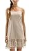 [Shop Lev] Women's Satin Full Slip with Circle Lace for Lengthening