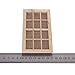 TOOGOO(R) Wooden Traditional 12-pane Window Frame 1:12 Scale Dollhouse Miniature