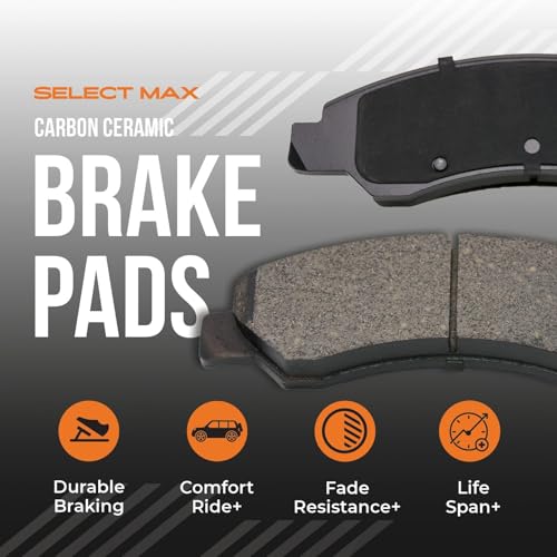 MAX Advanced Brakes - Brake Kit For 2017-2023 Honda CR-V (Gas Engine)| Carbon Ceramic Brake and Rotor Kit Front and Rear| Daily Driving OE Replacement Brake Rotors