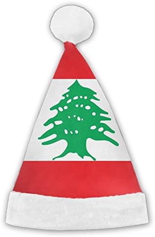 WEN7Q Flag Of Lebanon Christmas Hats For Kids Adult Christmas Gifts Nice Santa Hats Holiday Decorations