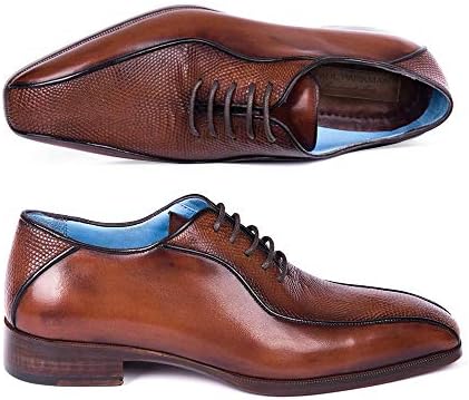 Paul Parkman Brown Genuine Iguana Bicycle Toe Oxfords (ID#94IGBRW)