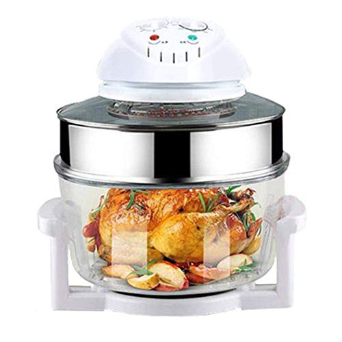 Click Here to See More Images QIN.J.FANG 12L Large Apacity Air Fryer with Glass Liner Multi-Functional Fryer French Fries Machine Electric Domestic Fryer for Home,8Pieces