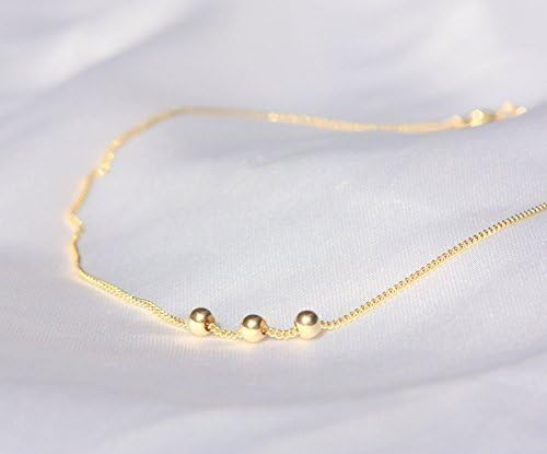 14K Gold Filled Anklet - Gold Chain Ankle Bracelet ,customize length 7-13 inches