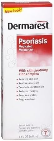 DERMAREST Psoriasis Medicated Moisturizer 4 OZ - Buy Packs and SAVE (Pack of 2)