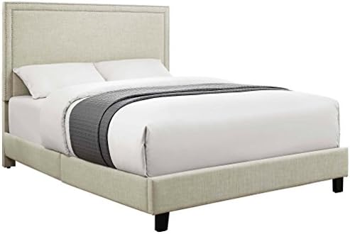 Abbey Avenue Grace Upholstered Queen Platform Bed, Natural