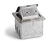 Lew Electric PUFP-SQ-SS-GFI Pop Up 20 AMP GFCI Outlet Box - Stainless Steel