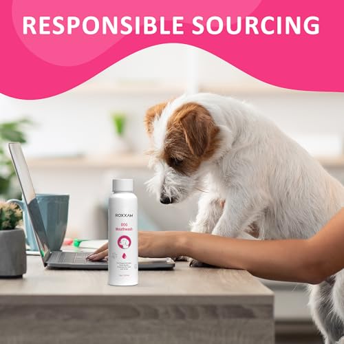 ROXXAM DOG MOUTHWASH: ADVANCED DENTAL CARE WATER ADDITIVE FOR DOGS | KEEP DOG BREATH FRESH AND TEETH CLEAN | SUPPORTS GUM HEALTH | ELIMINATES BAD BREATH, WHITENS TEETH, PREVENTS CAVITIES