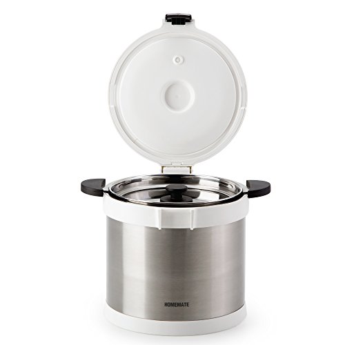 Homemate Vacuum Insulated Non-Electric Thermal Cooker, Double Wall Stainless Steel