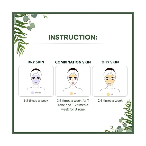 Green Tea & Eggplant Cleansing Mask Purifying Face Mask Deep Cleaning Oil Control Blackhead Removing for All Skin Types…