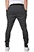 Mooncolour Men's Casual Jogging Harem Pants with Pockets, Medium, Dark Gray