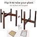 Plant Stand, 10-inch Mid Century Indoor wood Flower Pot Holder Modern for Tall Plants, Snake Plant, Fit for 8-10 Inch Planter (Plants and Pot are not Included), Red Brownthumb 1