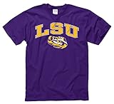 LSU Tigers Arch with Logo T-Shirt (Purple, Large)