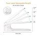 AQUAPRO Shoe Slots Organizer, Adjustable Shoe Stacker Space Saver, Double Deck Shoe Rack Holder for Closet Organization (10-Pack)(White)…