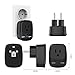 Schuko Germany France Power Adapter, TESSAN Europe Travel Grounded Plug with 2 USB Ports, European Outlet Adaptor for US to Norway Poland Iceland Spain (Type E/F)