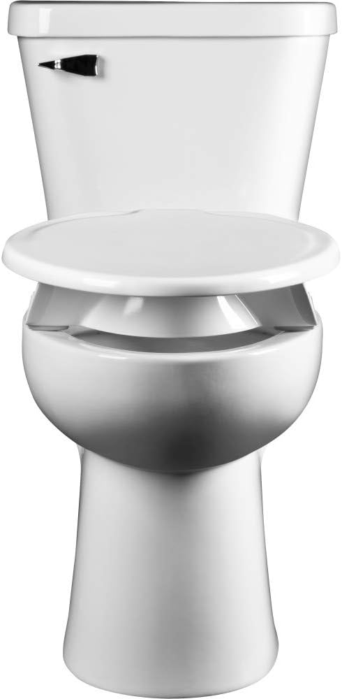 BEMIS Independence 7YE85300TSS 000 Clean Shield 3" Elevated Plastic Toilet Seat, ELONGATED, White: Home Improvement