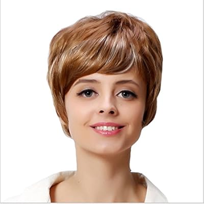 Hairpieces Hair Extension 10inch 12inch Short Wave Gold Wigs For