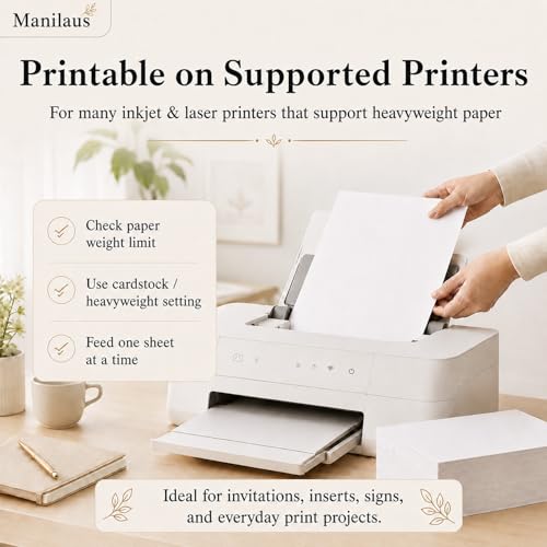 White Cardstock 8.5 x 11"Inch, 80lb Cardstock Paper, 30 Sheets Card Stock Paper 8.5 x 11 White, Heavy Thick Cardstocks Printer Papers for Invitations, Menus, Weddings, DIY Cards, Scrapbooking.