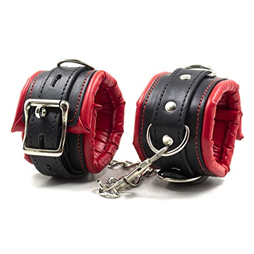 image for LYDSoft C Comfortable L Leather H Handcuffs S Set Adjustable W Wrist C