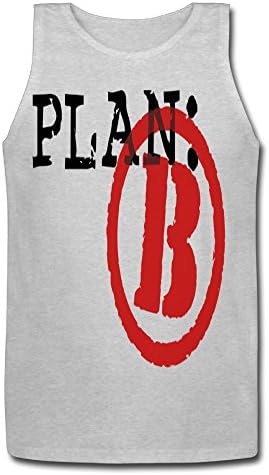HuaYuansvip Plan B Logo Men's T-Shirt Medium Gray Tank Top
