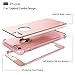 WeLoveCase iPhone 6S Plus 6 Plus Case, Defender Hybrid High Impact Heavy Duty Hard PC Outer Shell with Inner Soft Rubber 3 in 1 Combo Full-Body Armor Protective Case for iPhone 6 Plus (Rose Gold)