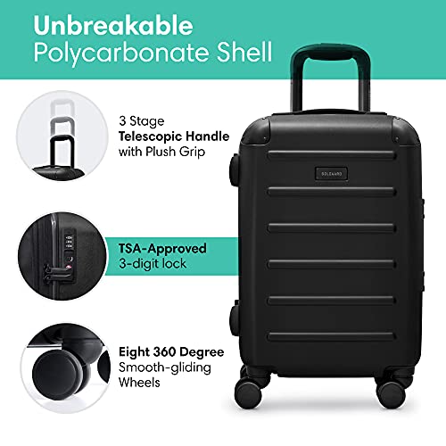 Solgaard Carry On Expandable Suitcase Hardshell Lightweight Travel