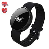 Blood Pressure Watch Fitness Tracker, RIVERSONG ShineBP Activity Tracker with Heart Rate Monitor Sleep Tracking Step Calorie Counter Pedometer Sport Smart Bracelet Wristband for Smart Phones