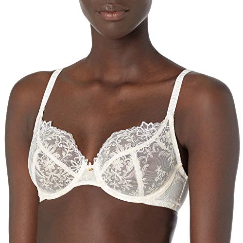 Wacoal Women's Scene Stealer Lace Underwire Bra, Cream, 34DDD