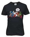 KING THREADS Jesus And Superheroes That's How I Saved The World Christian Funny Mens T-Shirt