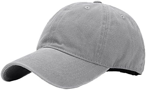 NTLWKR Unisex Washed Cotton Baseball Caps Adjustable Blank Vintage Plain Dad Hats for Men and Women