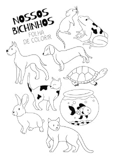 Livro Livro de Animais para Colorir – Diversão, Criatividade e Relaxamento para Todas as Idades!