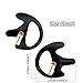 Replacement Acoustic Tube with Earbud Compatible for Motorola Kenwood Midland Two Way Radio- Lsgoodcare Replacement Coil Tube Black +2 Way Radio Open Ear Insert Earmold Ear Bud Ear Piece Small Black
