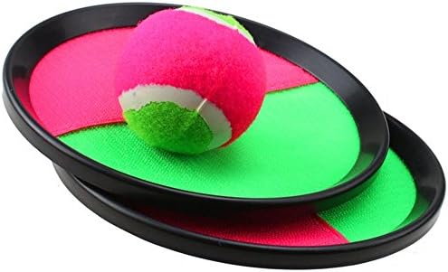wellwellbuy Velcro Toss and Catch Sports Game Set for Kids with Grip Mitts &amp; Bean Bag Ball Set 2-Pack