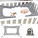 VIODFGESA Baby Hammock for Crib,with Three Layer Breathable Mesh Helping Infant’s Sleep Better,Mimics Womb Bassinet Hammockthumb 1