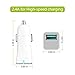 Adaptive Fast Charger for Galaxy S8/S8 Plus ( 2.0 Wall Charger+Car Charger 2.0+ 4FT/3FT Type C USB Cable Kit ) Charge for LG G6 G5 / LG V20 - White