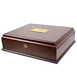 Old World Wooden Treasure Box and memory Box with Brass Latch by decorebay