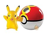 Pokemon TOMY Clip n Carry Pokeball Pikachu & Repeat Ball Figure Set