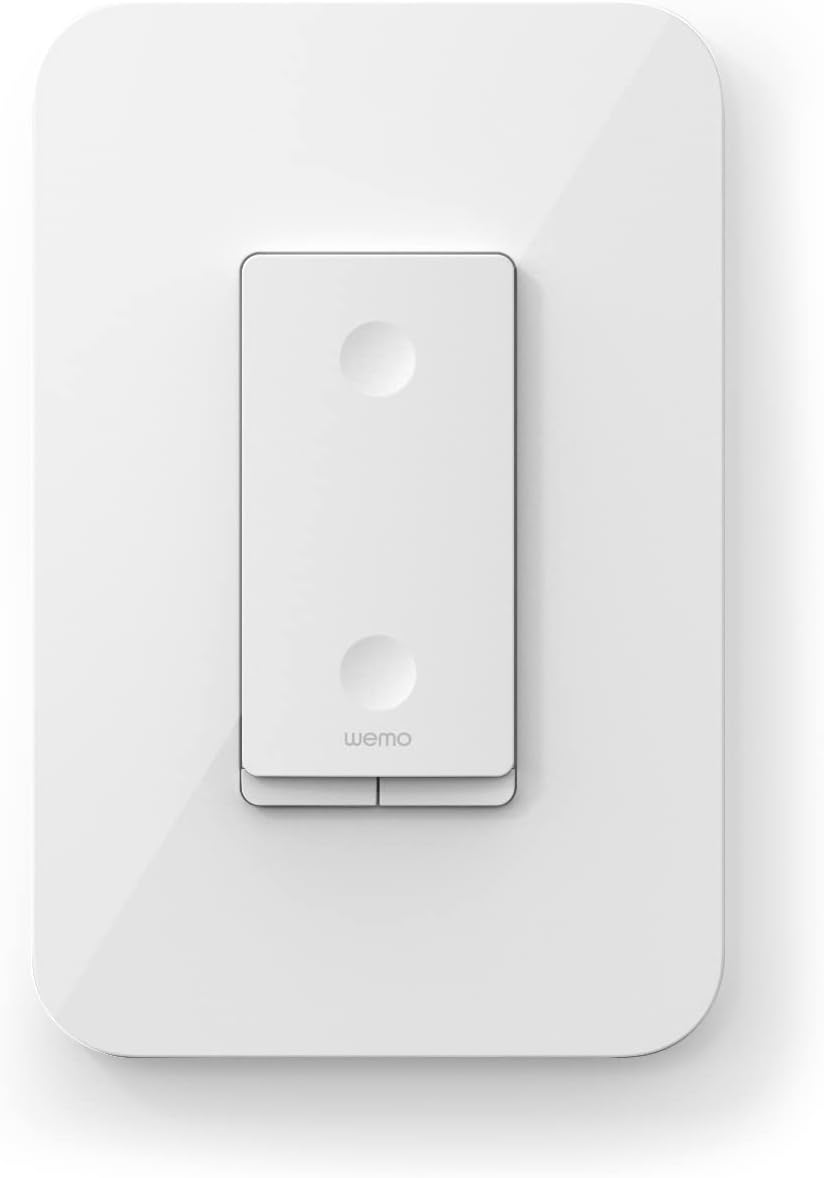 WeMo WDS060 Wemo WiFi Smart Dimmer Switch (Dim + Control Lights from