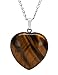 1pc Adabele Authentic 925 Sterling Silver Gemstone Necklace Large Heart Pendant 18 inch Healing Chakra Stone Hypoallergenic Nickel Free Fine Women Jewelry