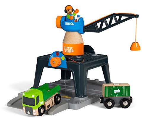 Brio 33962 World-Smart Tech-Container Crane, - //coolthings.us