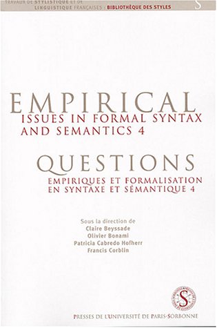 Empirical issues in formal syntax and semantics 4