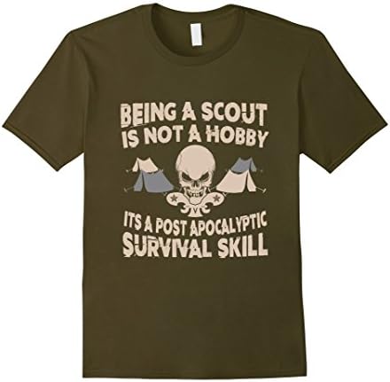 Mens Being A Scout Shirt Large Olive